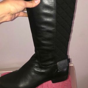 Black knee high boots